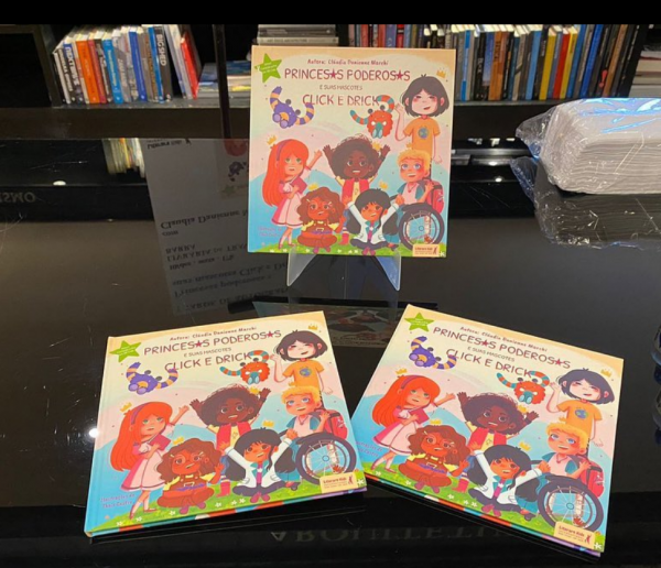 Princesas poderosas e suas mascotes Click e Drick - Divulgação - Literare Books International