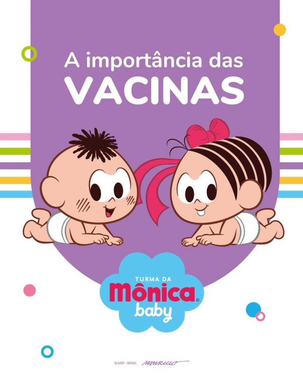 Turma da Mônica Baby - mportância das vacinas - divulgação - Maurício de Sousa Produções