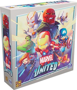 Caixa do board game Marvel United