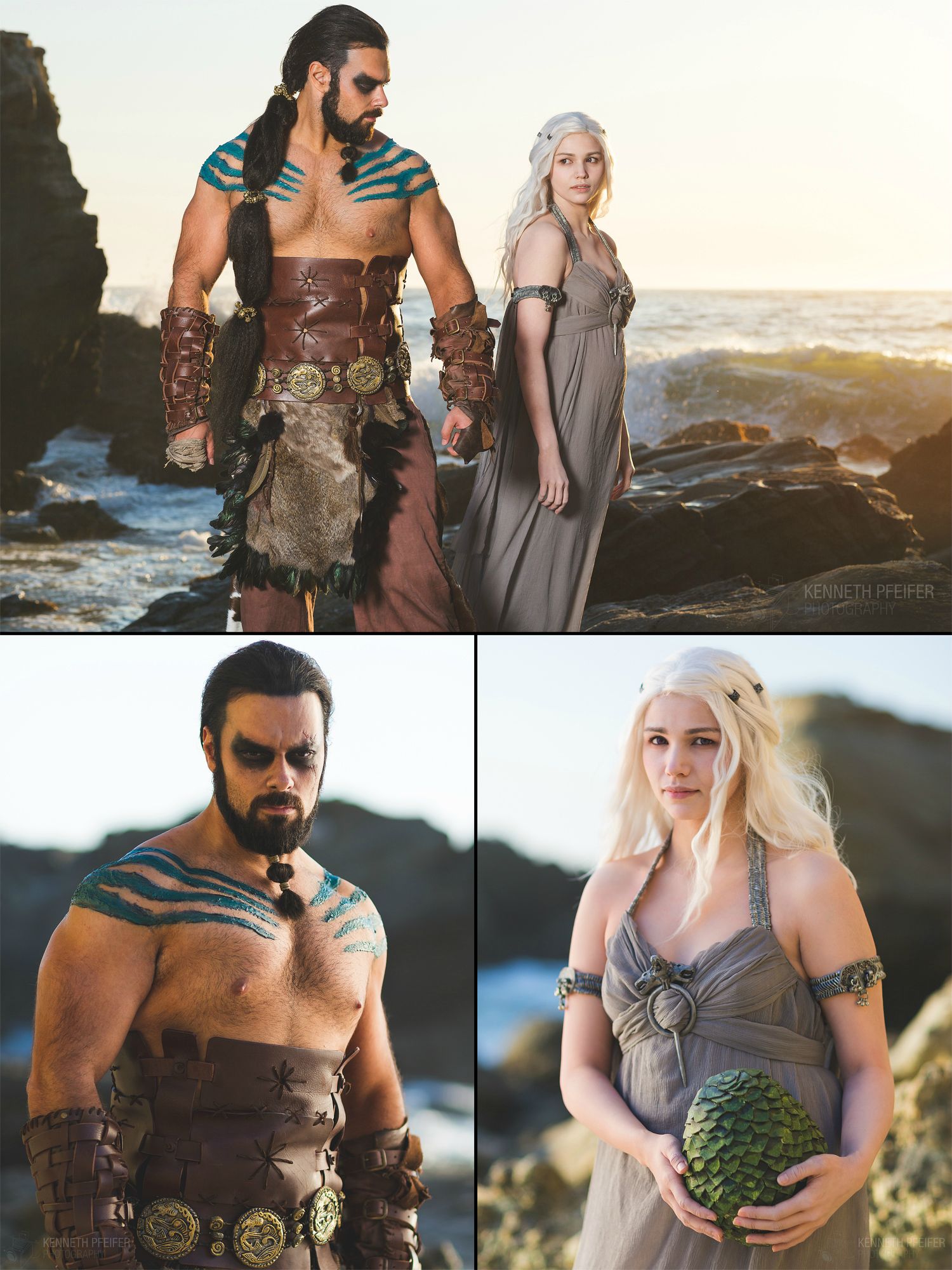 E esse cosplay PERFEITO de Khal Drogo e Daenerys? 