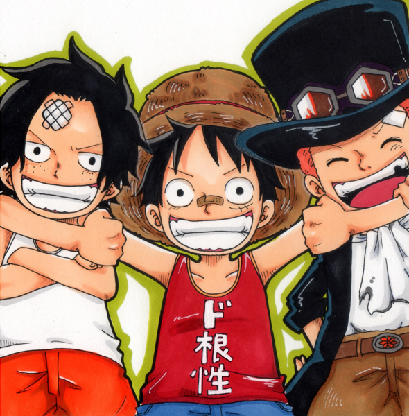 sabo, ace and luffy