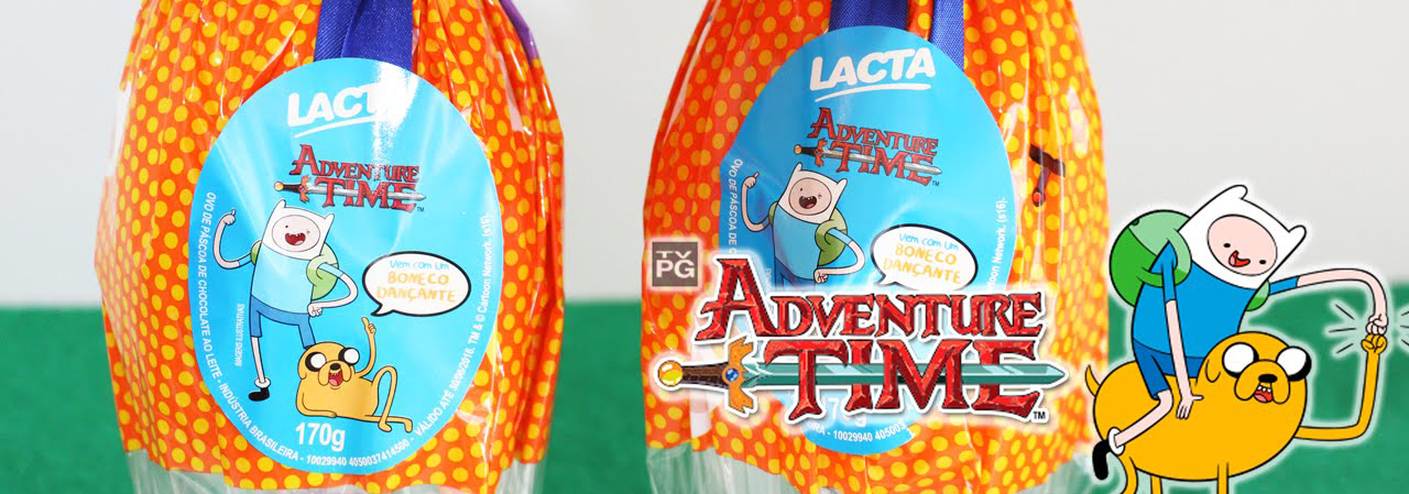 Personagens de Hora de Aventura viram ovos de Páscoa Lacta - EmbalagemMarca