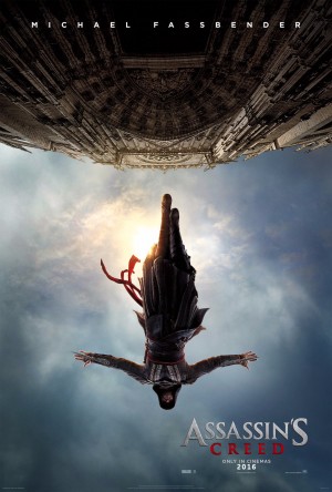 Poster do filme com o salto de fé.