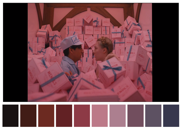 Visualize as lindas paletas de cores do cinema