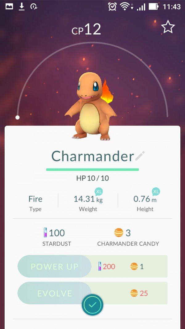 Pokemon Go Chamander