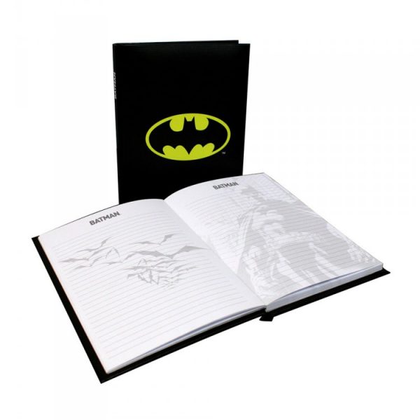 Caderno que brilha no escuro do Batman