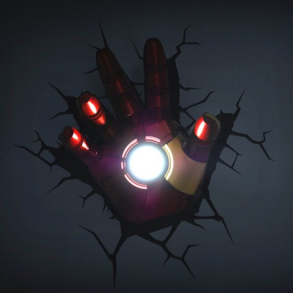 Luminária 3D Homem de Ferro
