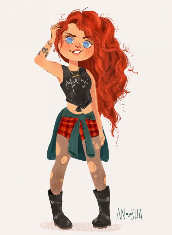Merida, a Punk Rocker