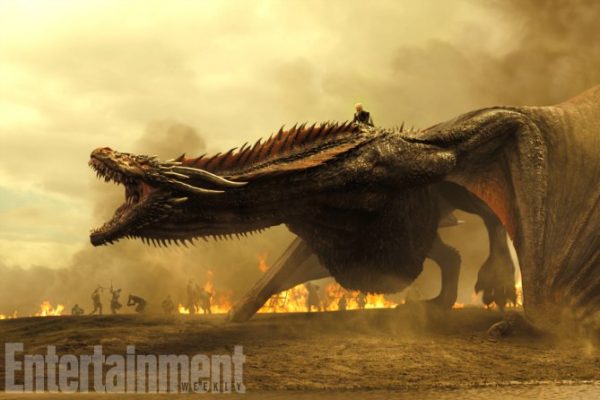 Game of Thrones TK Season 7, Episode TK Air Date: TK Emilia Clark as Daenerys Targaryen and a Dragon