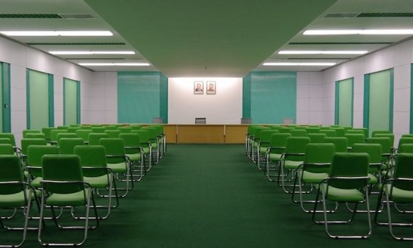 Sala de conferência na Coréia do Norte