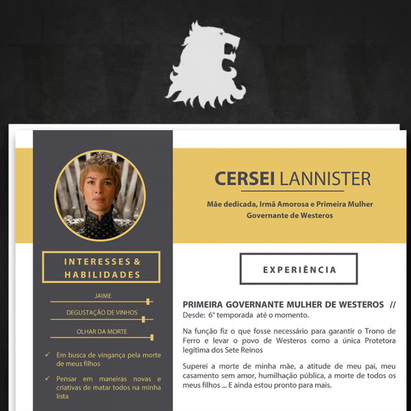 CV Cersei Lannister