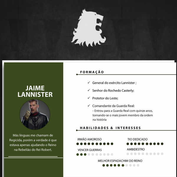 CV Jaime Lannister