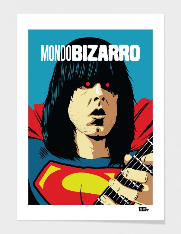 Johnny Ramone + Bizarro Superman