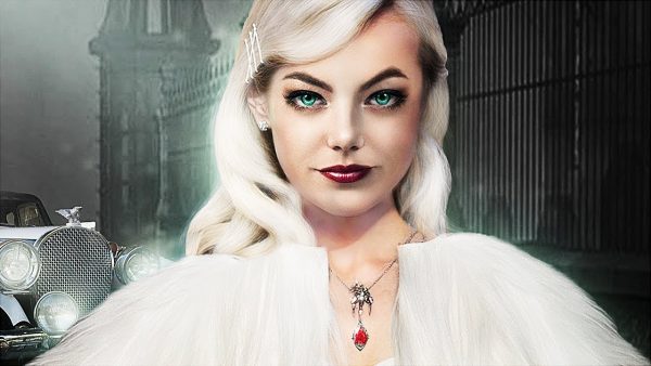 Imagem não oficial de Emma Stone como Cruella feita por The Photoshop Fairy