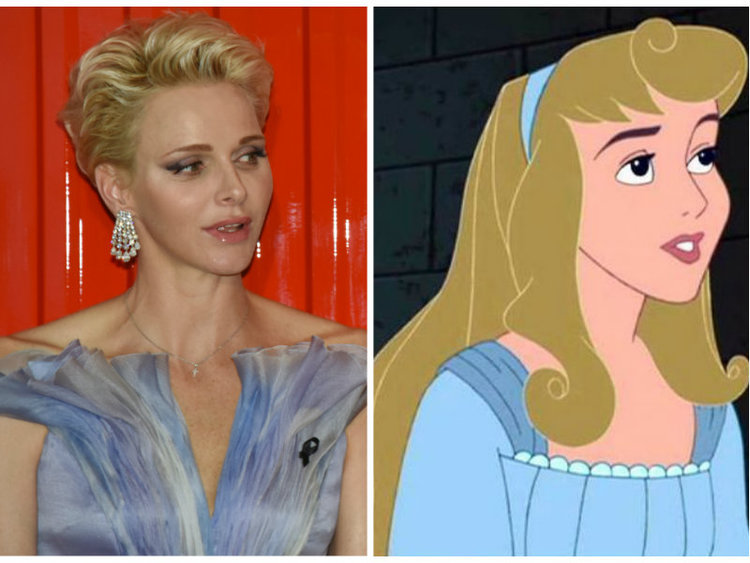 A Princesa Charlene de Mônaco nos lembra um pouco uma versão mais adulta de Aurora de A Bela Adormecida. Créditos da imagem: Jean-Pierre Amet/ Reuters & Disney