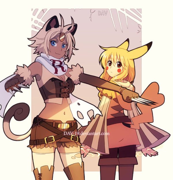 Meowth & Pikachu