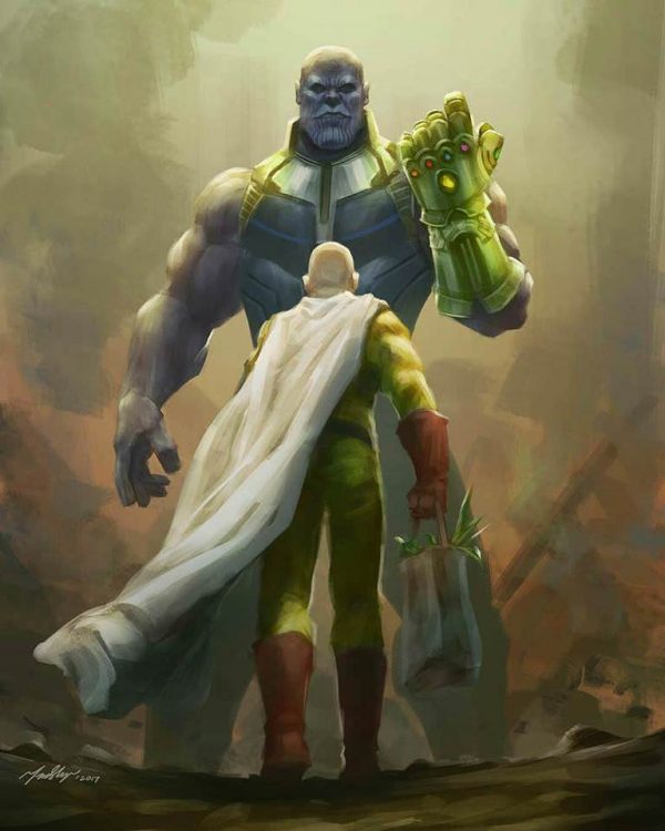 One Punch Man Thanos