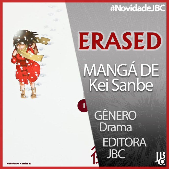 Boku Dake ga Inai Machi (Erased) chega em dezembro pela JBC - Anime United