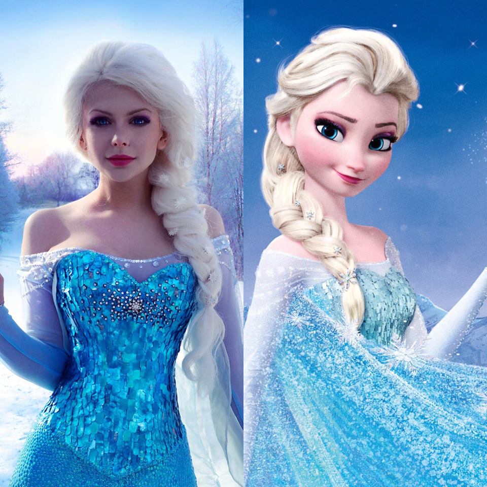 Elsa com o look original