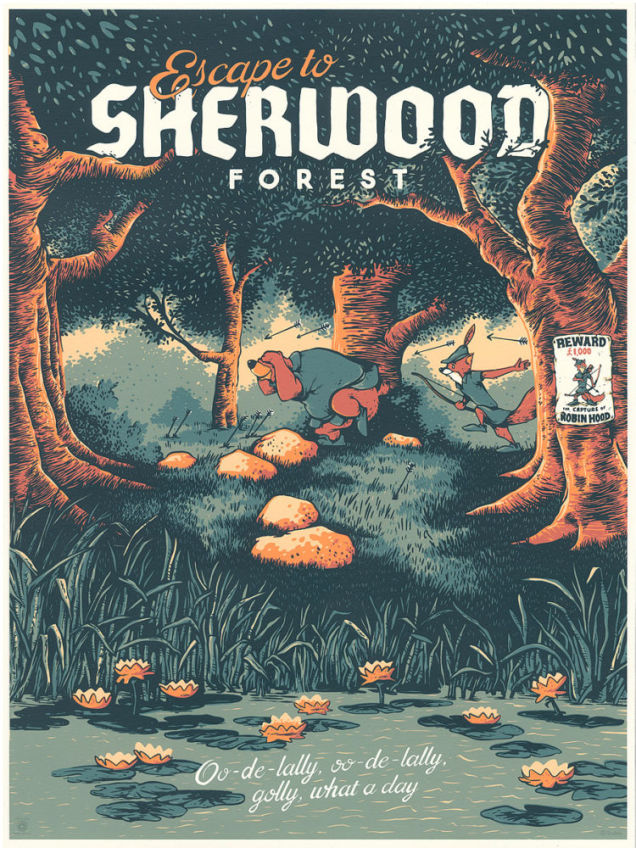 Escape to Sherwood Forest by Adam Johnson, de 'Robin Hood'