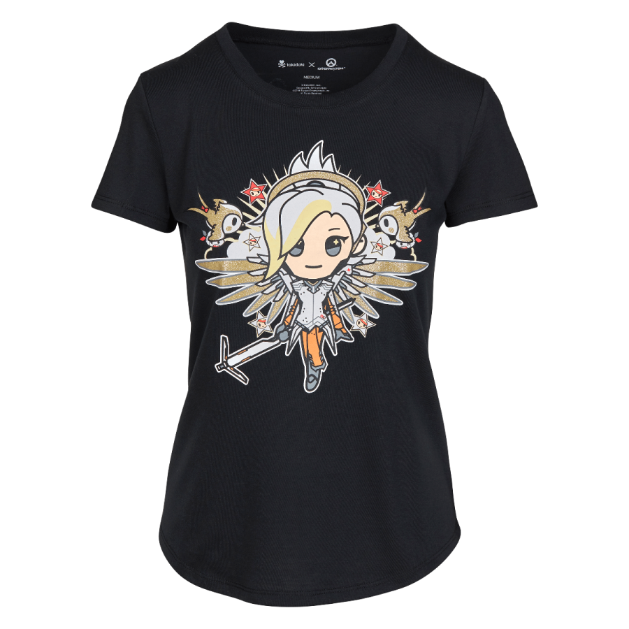 Boatos dizem que quem usa esta camiseta da Mercy, nunca morre! - Imagem retirada do site da Blizzard