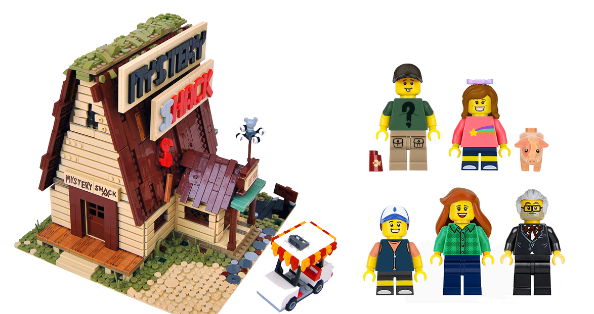 Garotas Geeks - Tenha uma Cabana dos Mistérios de Gravity Falls em LEGO  para chamar de sua