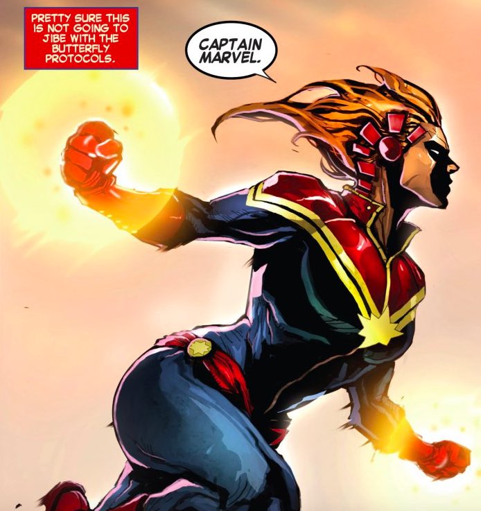 Captain-Marvel-flying-and-about-to-do-some-damage-in-the-comics.
