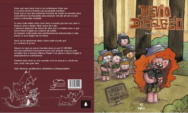 Quarta capa e capa Navio Dragão - Rebeca Prado - Bast!