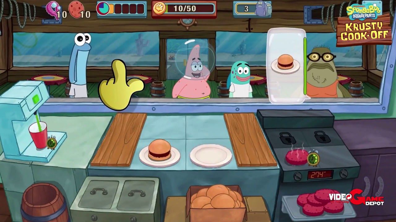 Bob Esponja: Cozinha Cascuda, Aplicações de download da Nintendo Switch, Jogos