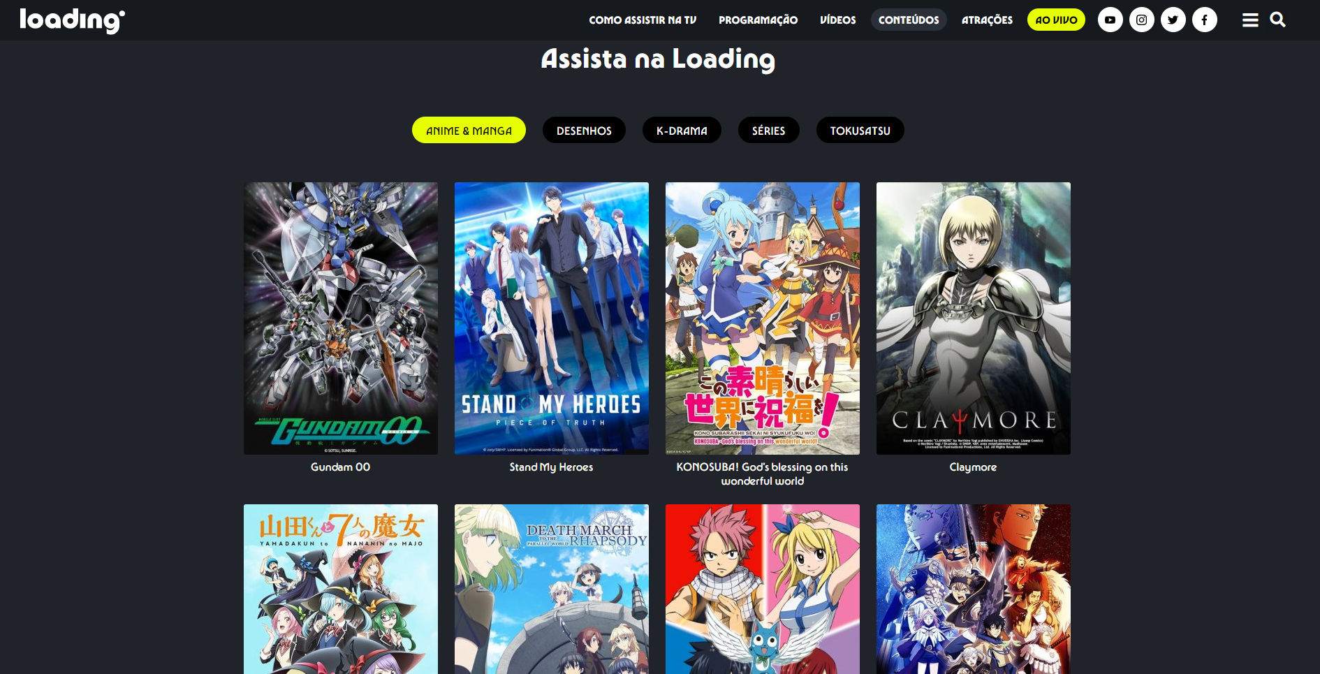 Garotas Geeks - 5 sites e serviços para assistir anime legalmente