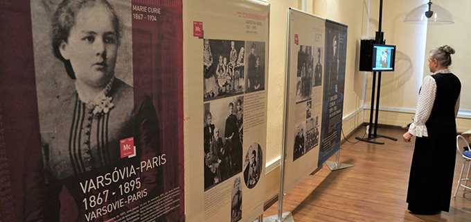 Exposição Marie Curie - foto CDCC - Centro de Divulgação Científica e Cultural