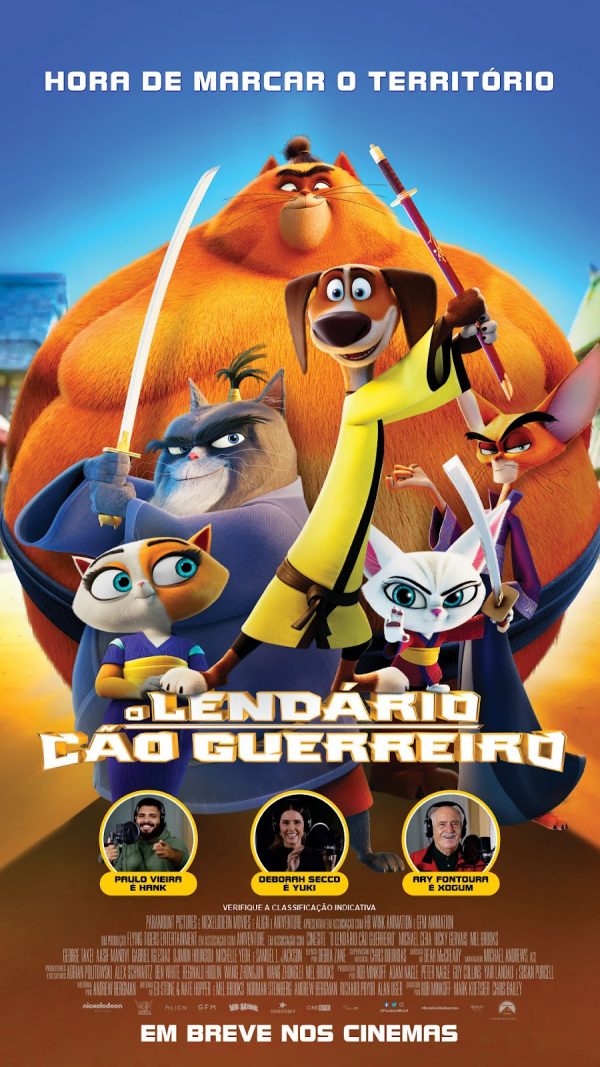 Poster da animação O Lendário Cão Guerreiro - divulgação - Paramount Pictures 