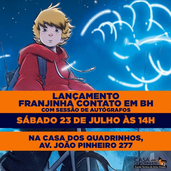 Franjinha: Contato - lançamento - divulgação - Casa dos Quadrinhos