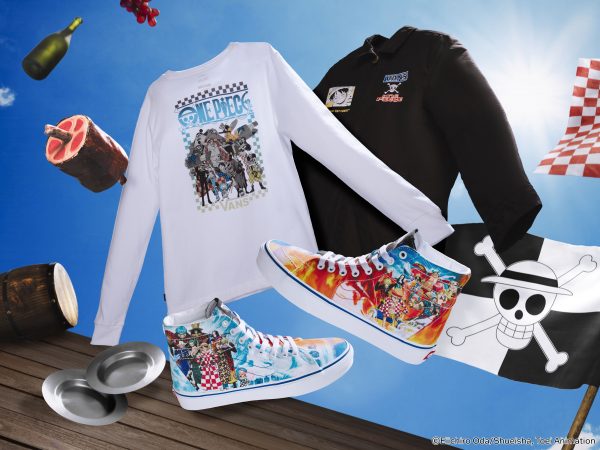 Vans e One Piece apresentam coleção especial - tênis e camisas- Divulgação